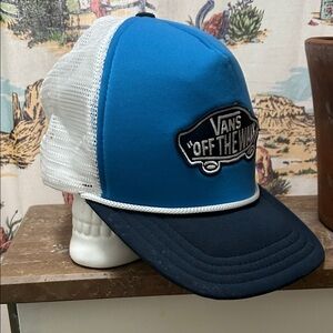 Vans Blue and White Mesh Cap